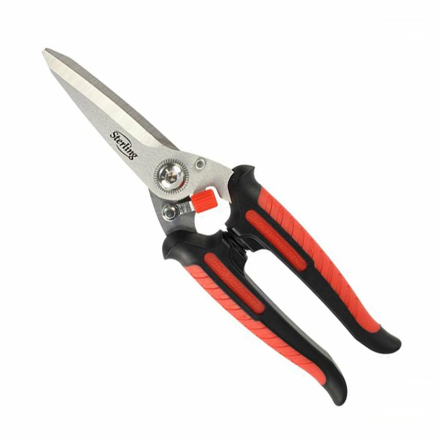 Cutting & Abrasives Sterling | Sterling Black Panther Gen Ii 8" 200Mm High Tensile Snips Stainless Steel Red