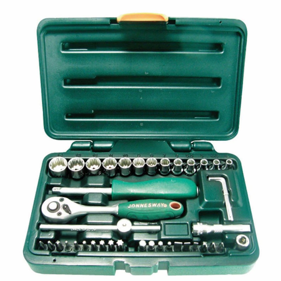 Cutting & Abrasives Jonnesway Tools | Jonnesway 1/4Dr. Super Tech Socket Set X 41 Piece Set