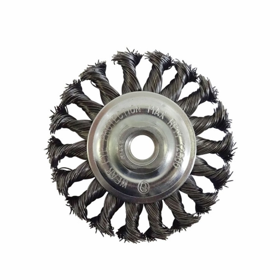 Cutting & Abrasives Josco | Josco Brumby 100Mm Twistknot Multi-Thread Wheel Brush Twisted Wire Stripping