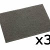 Cutting & Abrasives 3M Scouring Pads | 3M 7448 Scotch Brite Ultra Fine Hand Pad 3 Pack 152Mm X 228Mm