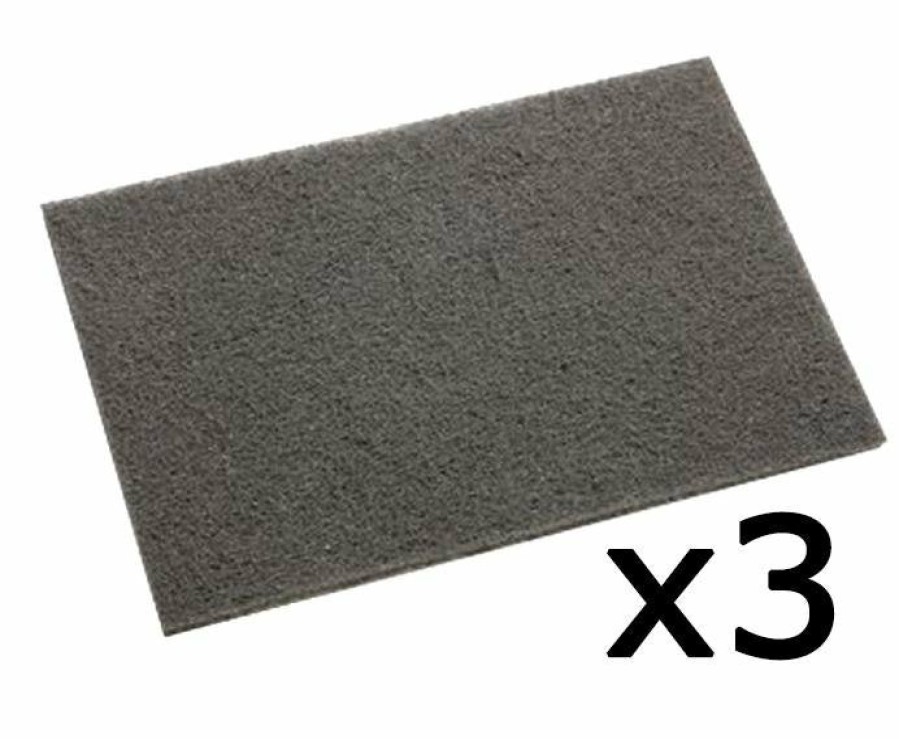 Cutting & Abrasives 3M Scouring Pads | 3M 7448 Scotch Brite Ultra Fine Hand Pad 3 Pack 152Mm X 228Mm