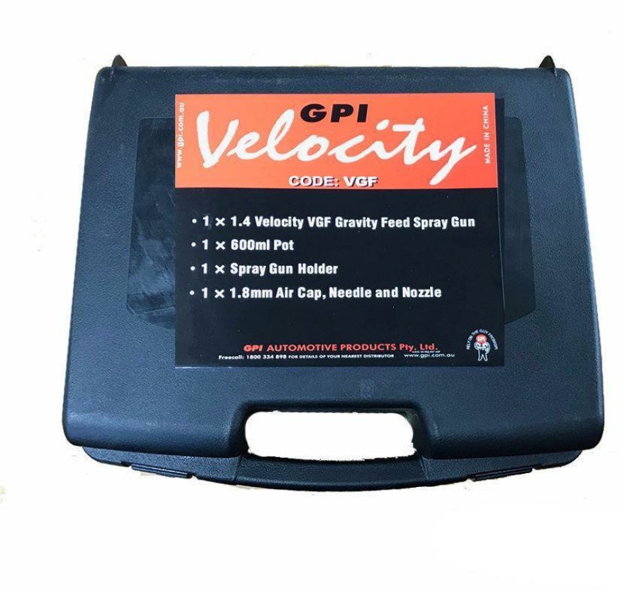 Spray Guns Velocity Gravity-Fed | General Purpose Velocity Vgf 1.4 Gravity Spray Gun 600Ml Pot Holder 1.8Mm 2 Pack