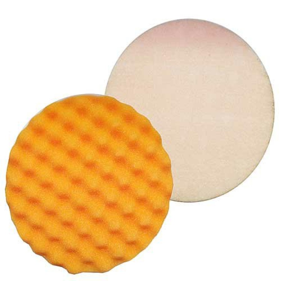 Car Care Velocity Polishing Pads | Velocity 200Mm Orange Velcro Wave Foam Buffing & Polishing Pad