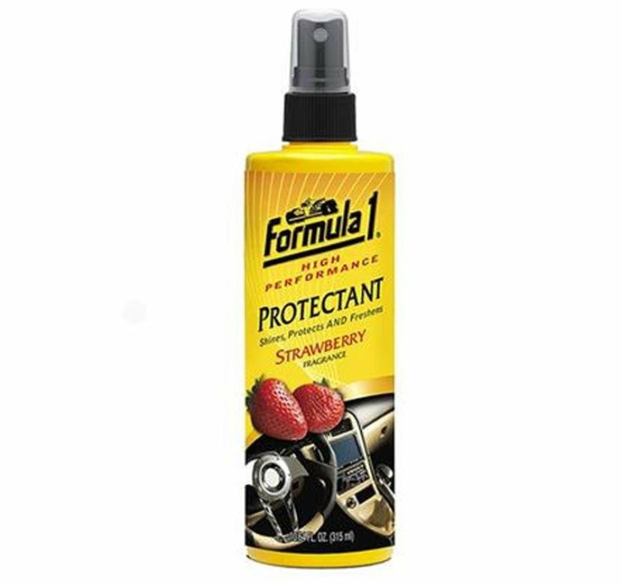 Car Care Formula 1 Interior Cleaners | Formula 1 Auto Car Care Shines Freshens - Strawberry Fragrance 315Ml