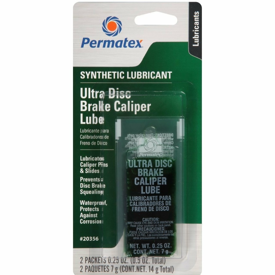 Adhesives & Sealants Permatex Lubricants | Permatex Synthetic Lubricant Ultra Disc Brake Caliper Lube 2 X 7G (14G) 20356