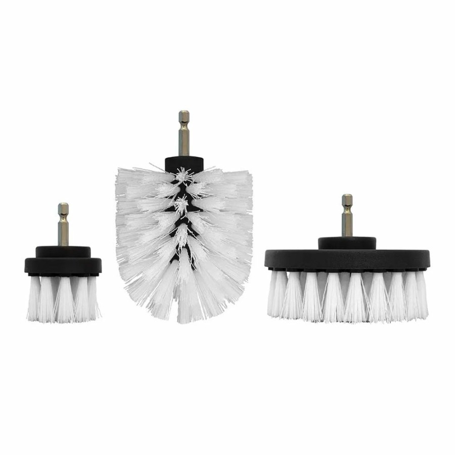 Cleaning Josco Cleaning Brushes | Josco Heavy Duty Drill Mounted Cleaning Brush Kit 3 Pieces