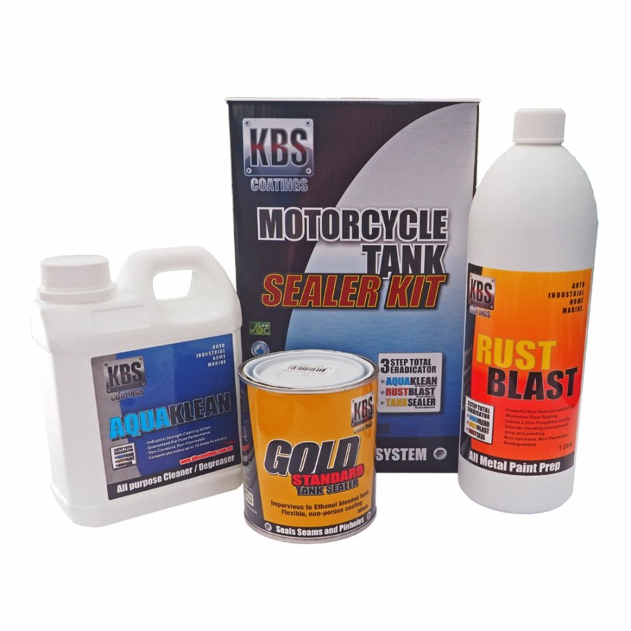 Paint KBS Fuel Tank | Kbs Motorcycle Fuel Tank Sealer Kit For 45L Tanks 3 Step Rust Corrosion Prevention