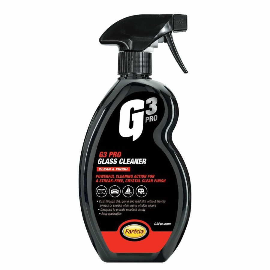 Car Care Farecla Windscreen & Glass | Farecla G3 Pro Glass Cleaner 500Ml Interior Windscreen Spray Car Care