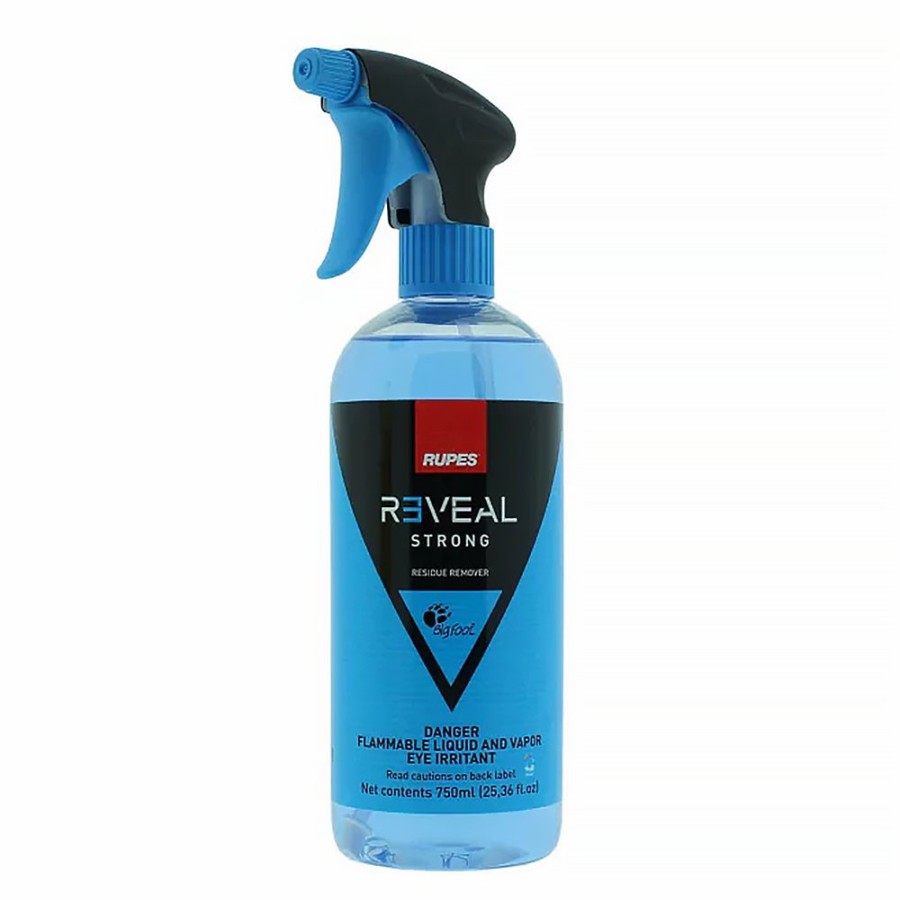 Prep & Repair Rupes Wax & Grease Remover | Rupes Reveal Strong Residue Remover 750Ml Spray & Blue Microfibre Cloth Kit