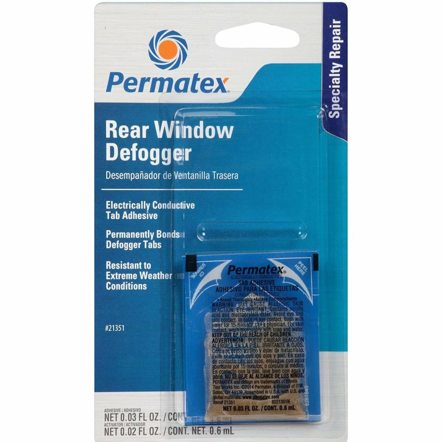 Adhesives & Sealants Permatex | Permatex Rear Window Defogger Electrically Conductive Tab Adhesive 21351