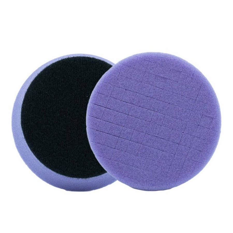 Car Care 3D Cutting Pads | 3D Medium Polishing Light Purple Spider-Cut Foam Pad 3.5" 90Mm (2 Pack)