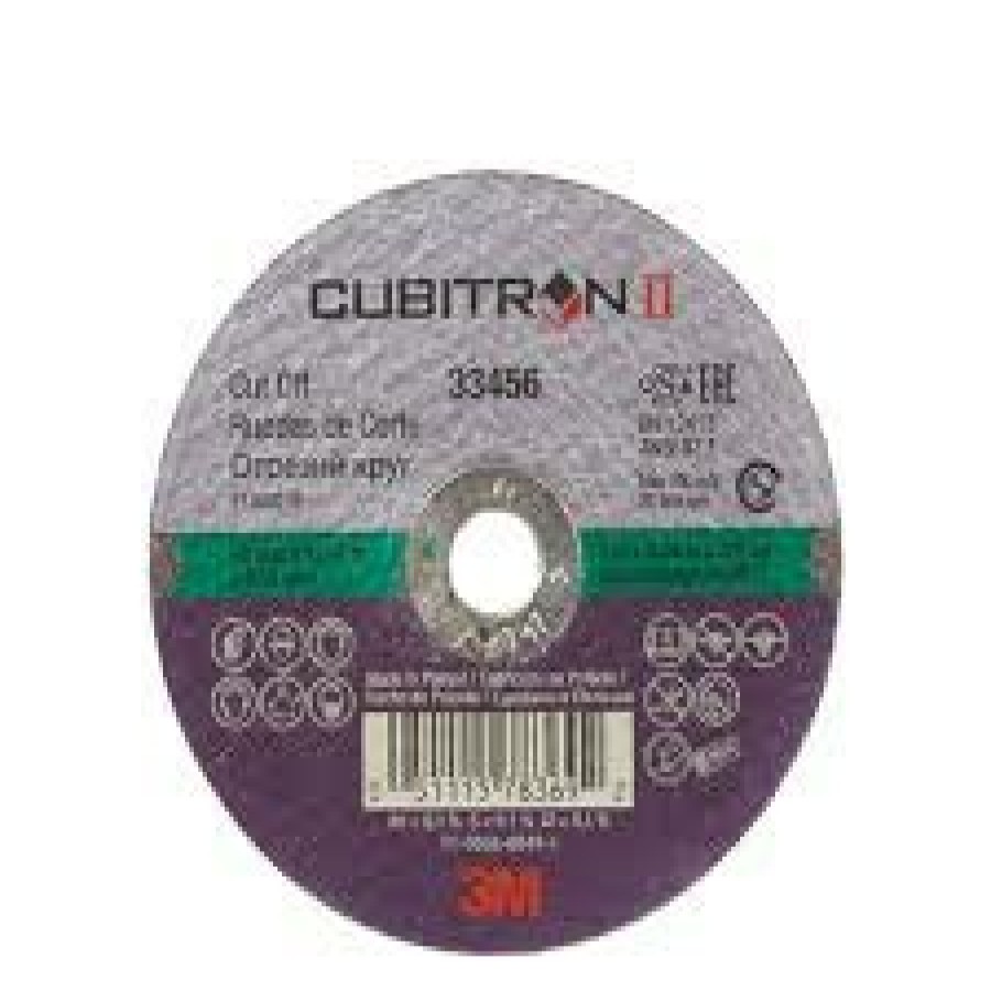 Cutting & Abrasives 3M | 3M Cubitron Ii Cut-Off Wheel 33456 75Mm X 1.0Mm X 9.53Mm Box 5