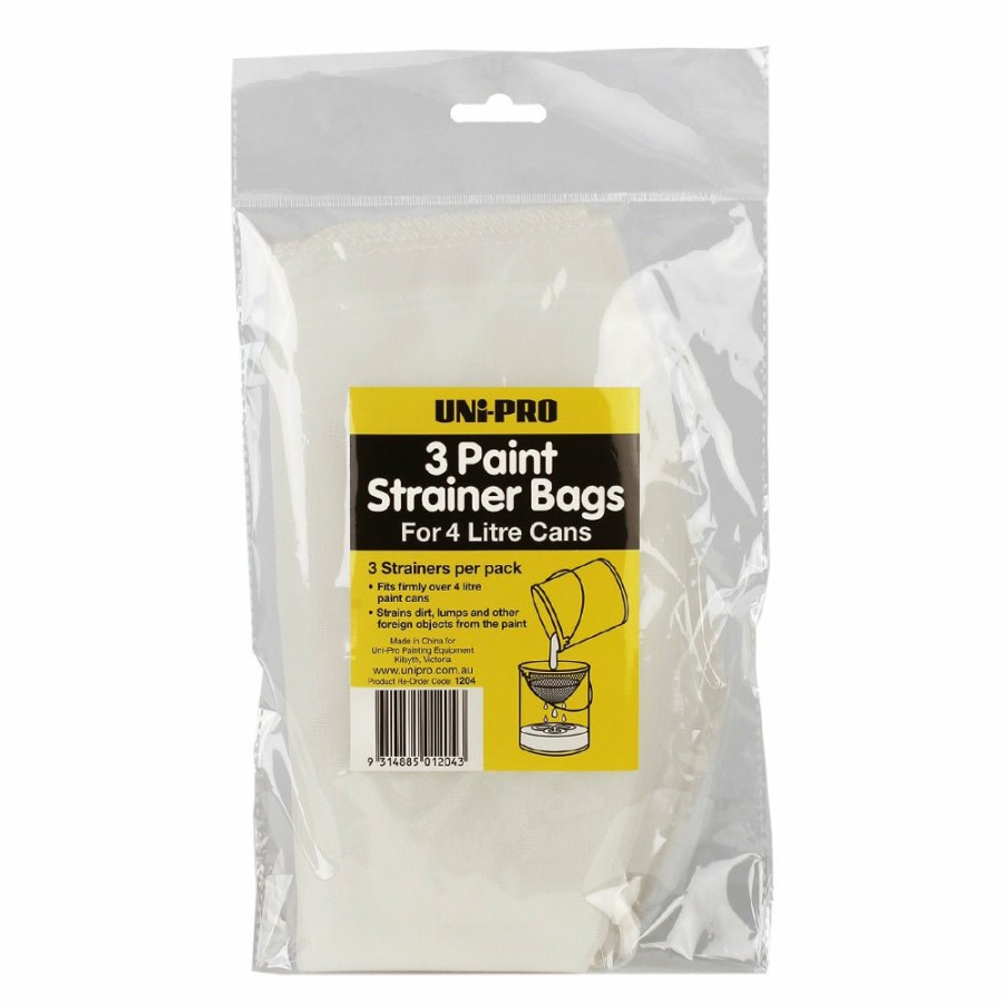 Painting Tools Uni-Pro | Uni-Pro Paint Strainer Filter Bags For 4L Tins X 3 Pack