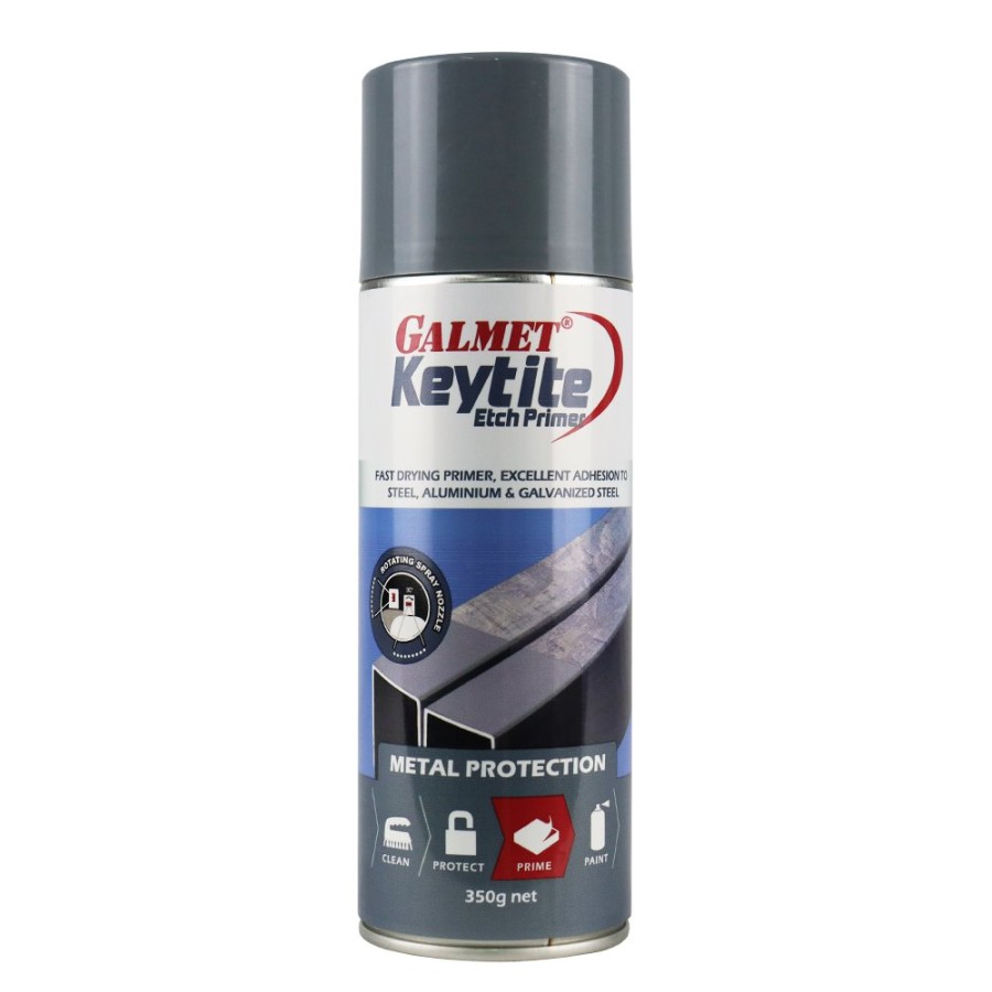 Paint Galmet Primers | Galmet Keytite Etch Primer Aerosol 350G Grey