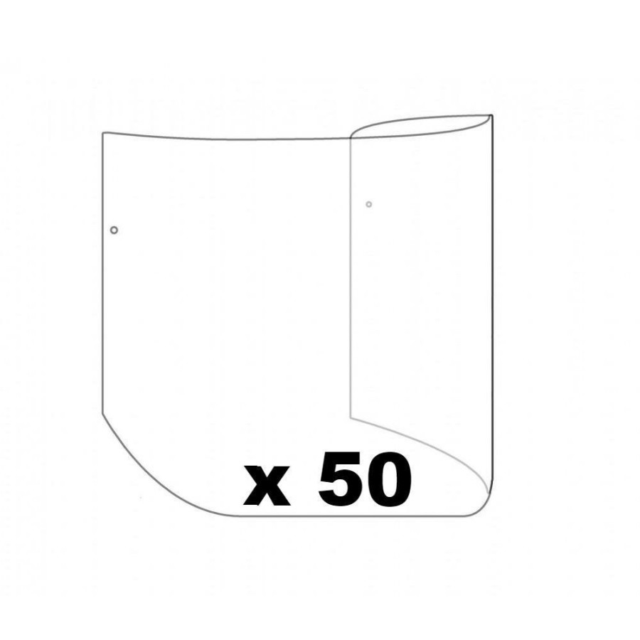 Safety DeVilbiss Accessories | Devilbiss Pro Visor Peel Off Visors Pack Of 50 Prov-36-K50