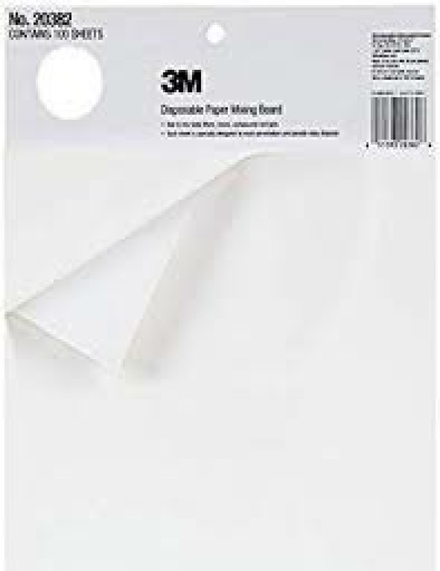 Prep & Repair 3M Mixing Boards | 3M 20382 Disposable Paper Mixing Board Onion 100 Sheets Body Filler Panel Bog