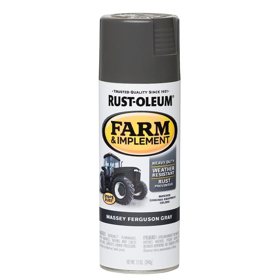 Paint Rust-Oleum Topcoats | Rust-Oleum Farm Equipment Spray Paint Massey Ferguson Grey 340G Aerosol