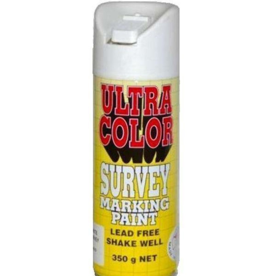 Paint UltraColor Linemarking | Ultracolor Survey Marking Paint Spot Marker Aerosol Can 350G White