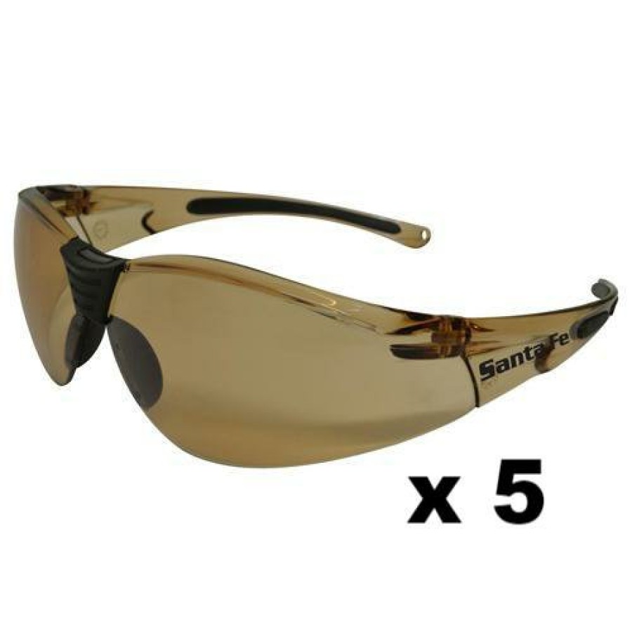 Safety Maxisafe Safety Glasses | Maxisafe Santa-Fe Safety Glasses As/Nzs1337 Anti Scratch Fog Coating Bronze X 5