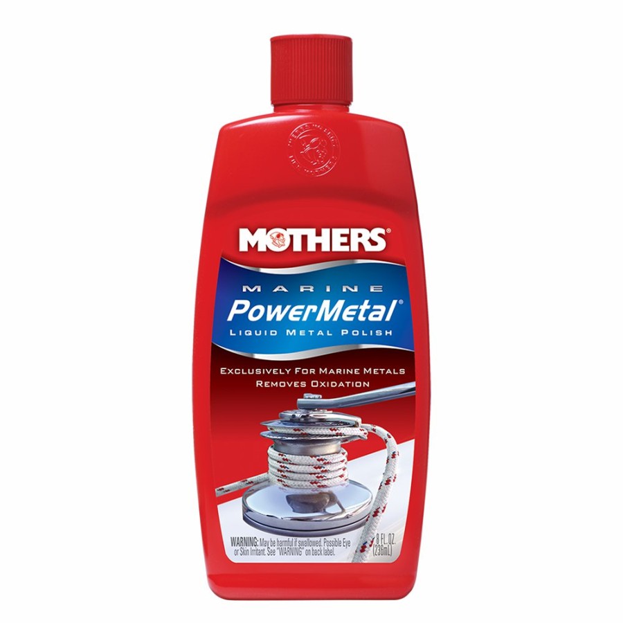 Boat Care Mothers Wax | Mothers Marine Powermetal Liquid Metal Polish 236Ml 7191048 Polishing Buffing