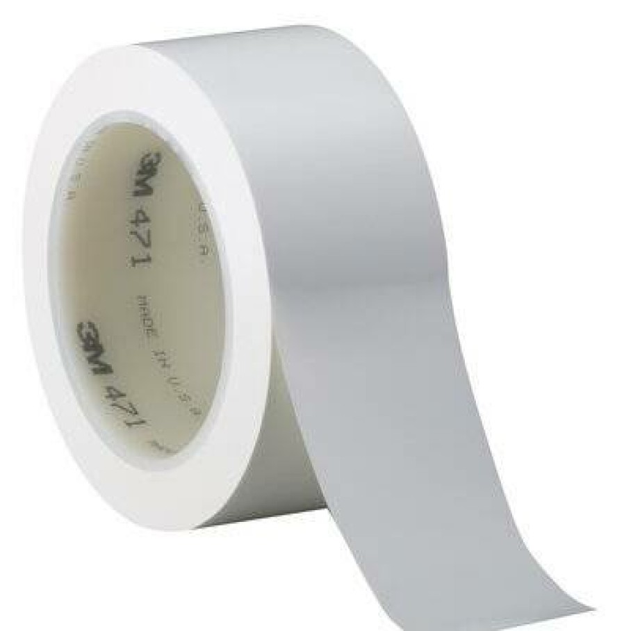 Prep & Repair 3M Vinyl Tape | 3M Vinyl Marking Tape 471 White Colour 50Mm X 33M Linemarking Dirt Trap Tape