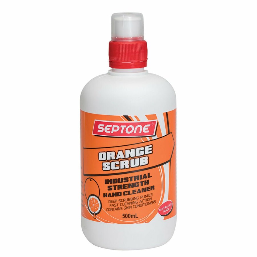 Cleaning Septone | Septone Orange Scrub Heavy Duty Hand Cleaner 500Ml Paint Adhesives Resin