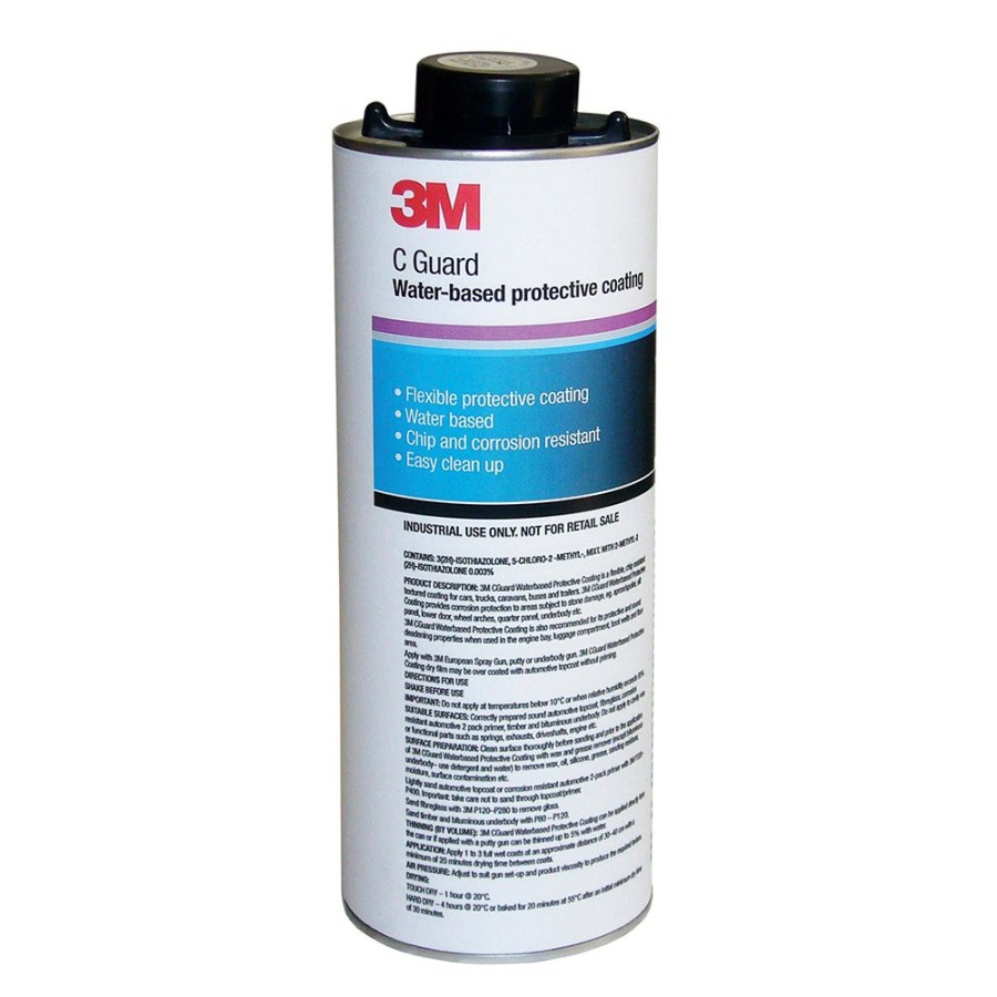 Paint 3M Chassis & Underbody | 3M C Guard Black Protective Coating 1L Flexible Sound Deadening Corrosion Protectant