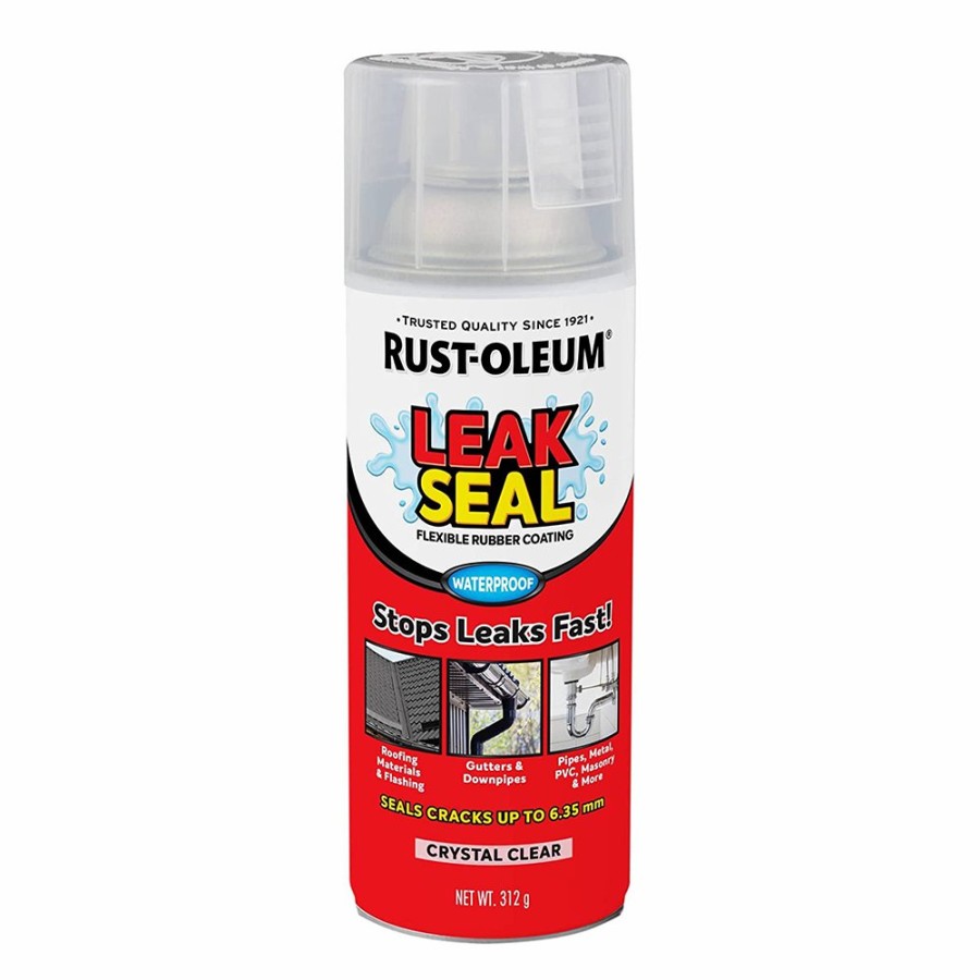 Paint Rust-Oleum Waterproofing | Rustoleum Leak Seal Crystal Clear 312G Flexible Rubber Coating Waterproof Spray