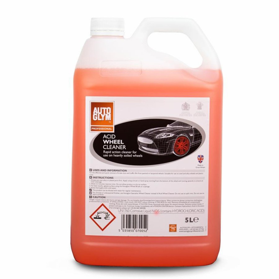 Cleaning Autoglym | Autoglym Acid Car Wheel Cleaner 5L Auto Rim Mag Cleaning Automotive Autra5