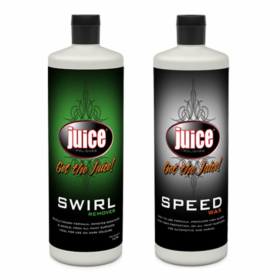 Car Care Juice Polishes Waxes | Juice Polishes Swirl Remover & Speed Wax 1L Polishing Compound + Protection Bundle