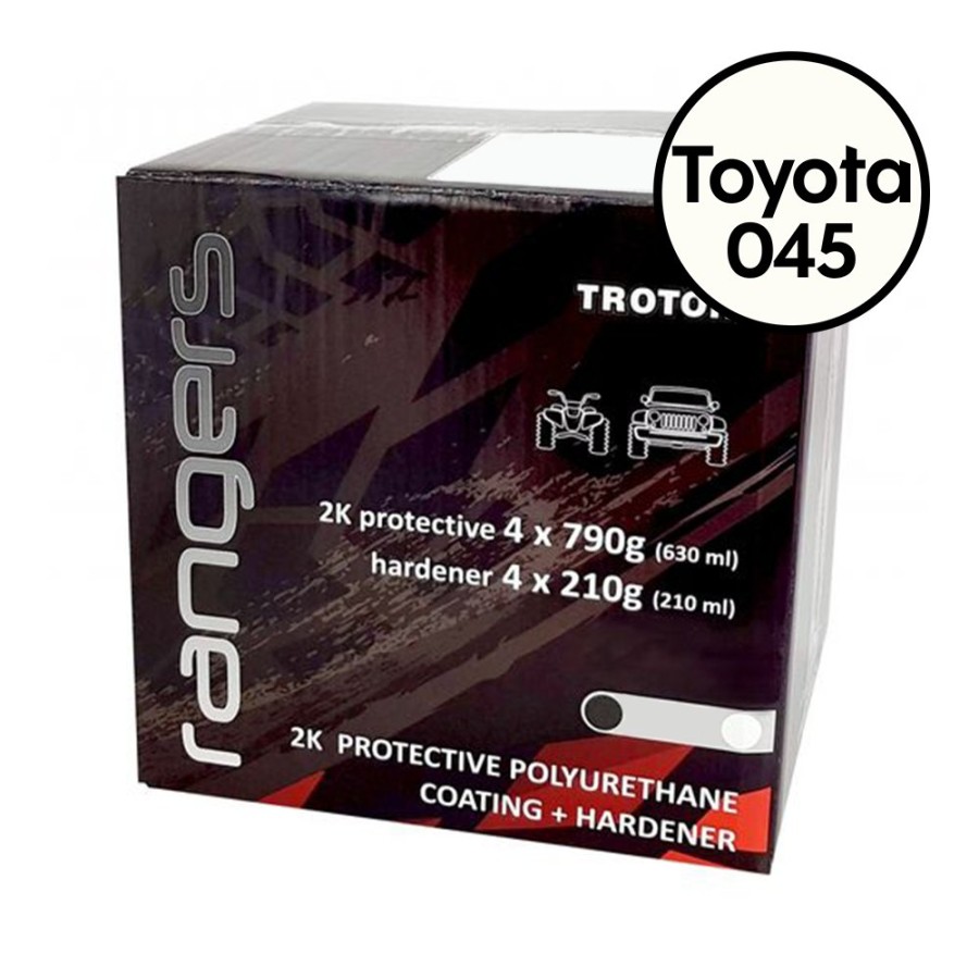 Paint Troton Bedliner | Troton Rangers 2K Tough Protective Polyurethane Coating Kit 3.78L For Toyota 045 White