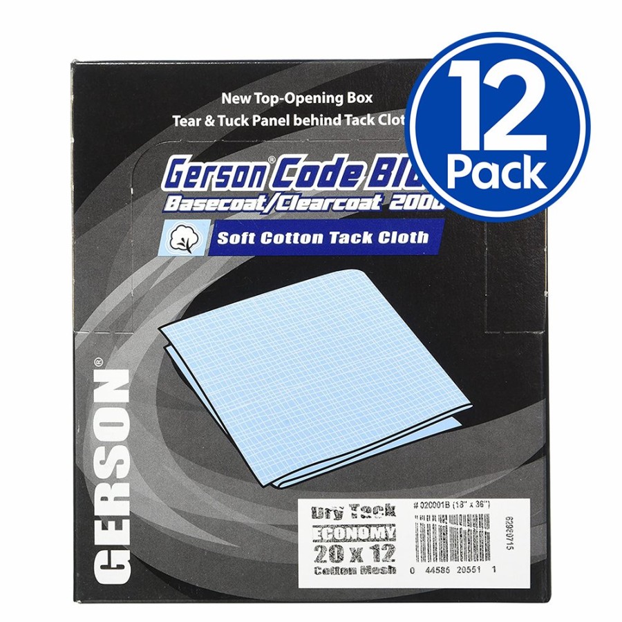 Prep & Repair Gerson | Gerson Dry Tack Soft Cotton Mesh Blue Economy Cloth 20 X 16 X 12 Pack Box Basecoat