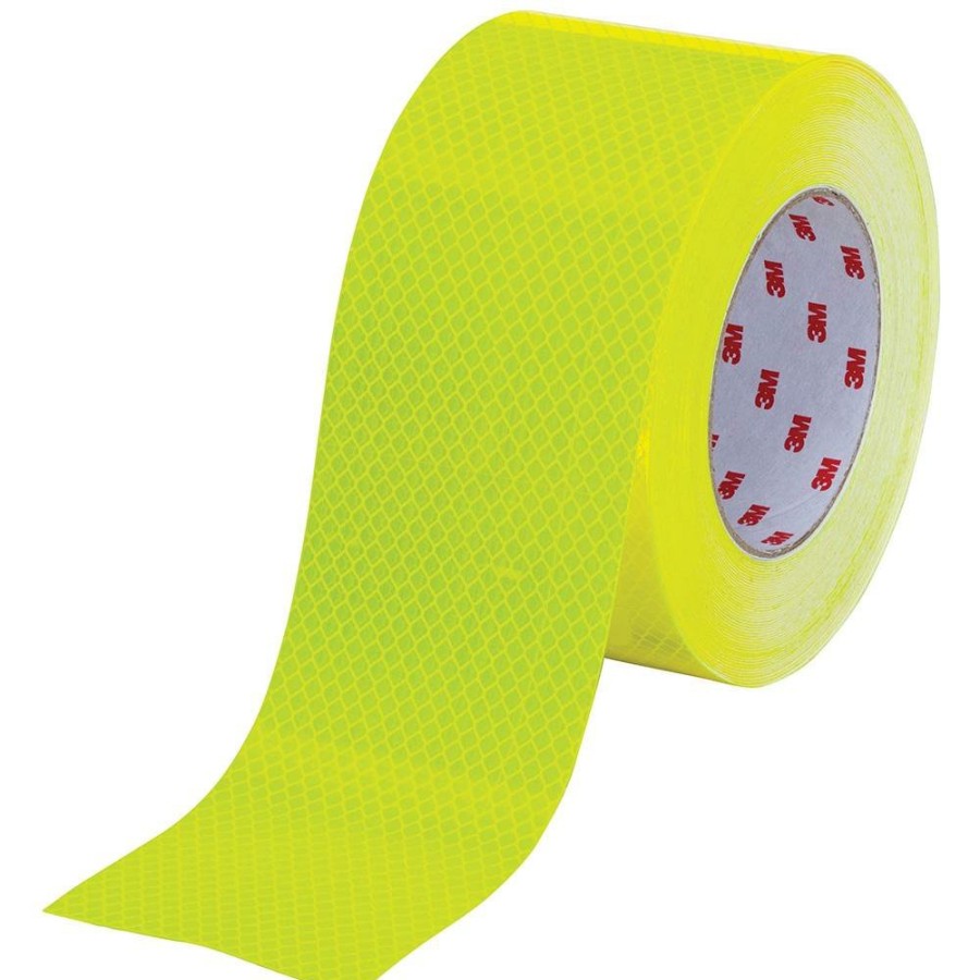 Safety 3M | 3M Diamond Grade Reflective Tape Fluoro Yellow/Green 100Mm X 45M