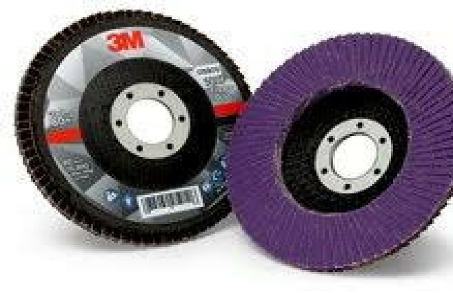 Cutting & Abrasives 3M | 3M Flap Disc 769F 52009 125Mm 80 Grit Pack Of 5 Purple 22.3Mm Center Metalwork