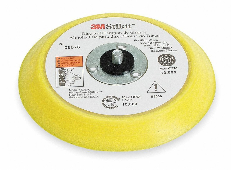 Cutting & Abrasives 3M Hook & Loop Pads | 3M Stikit 150Mm 6" No Hole Vinyl Face Back Up Disc Pad 05576